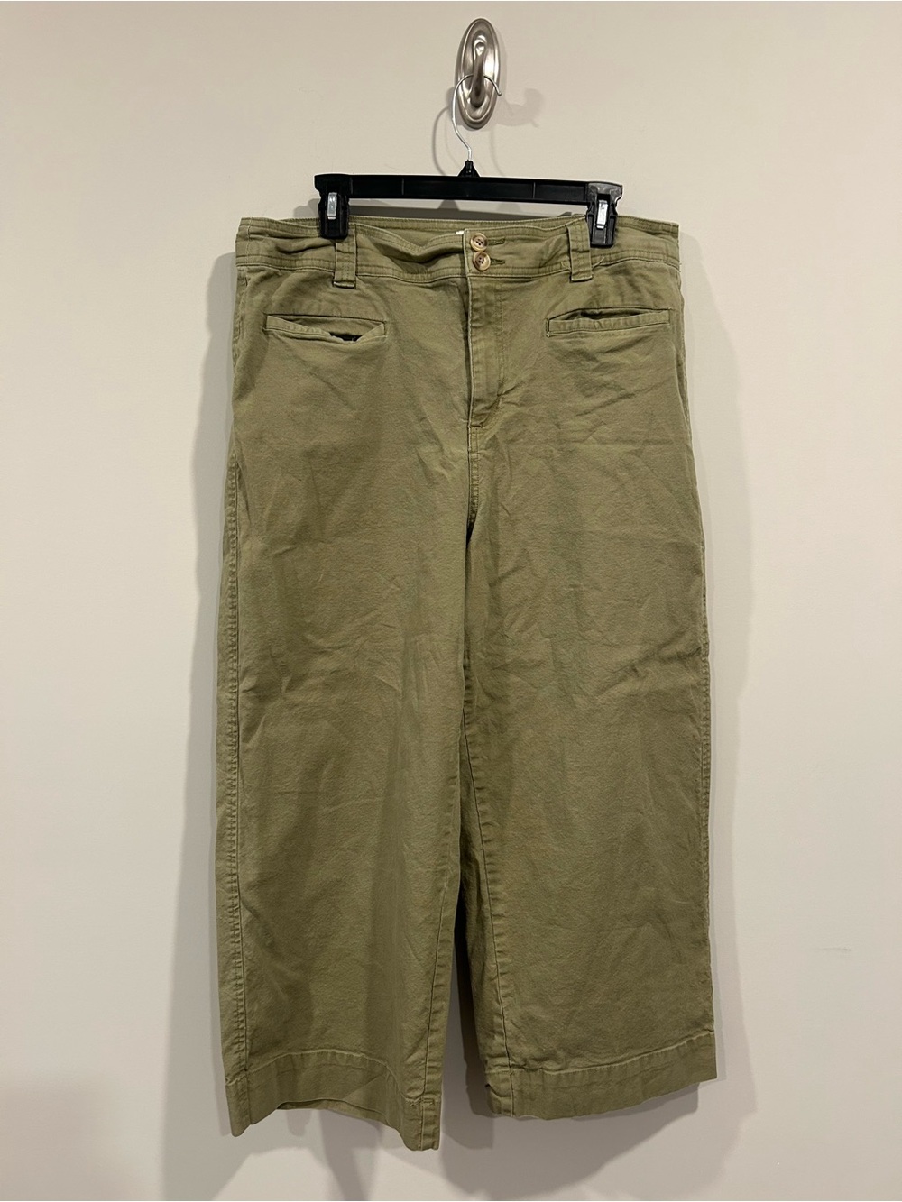 a new day Olive Green Wide-Leg Capris